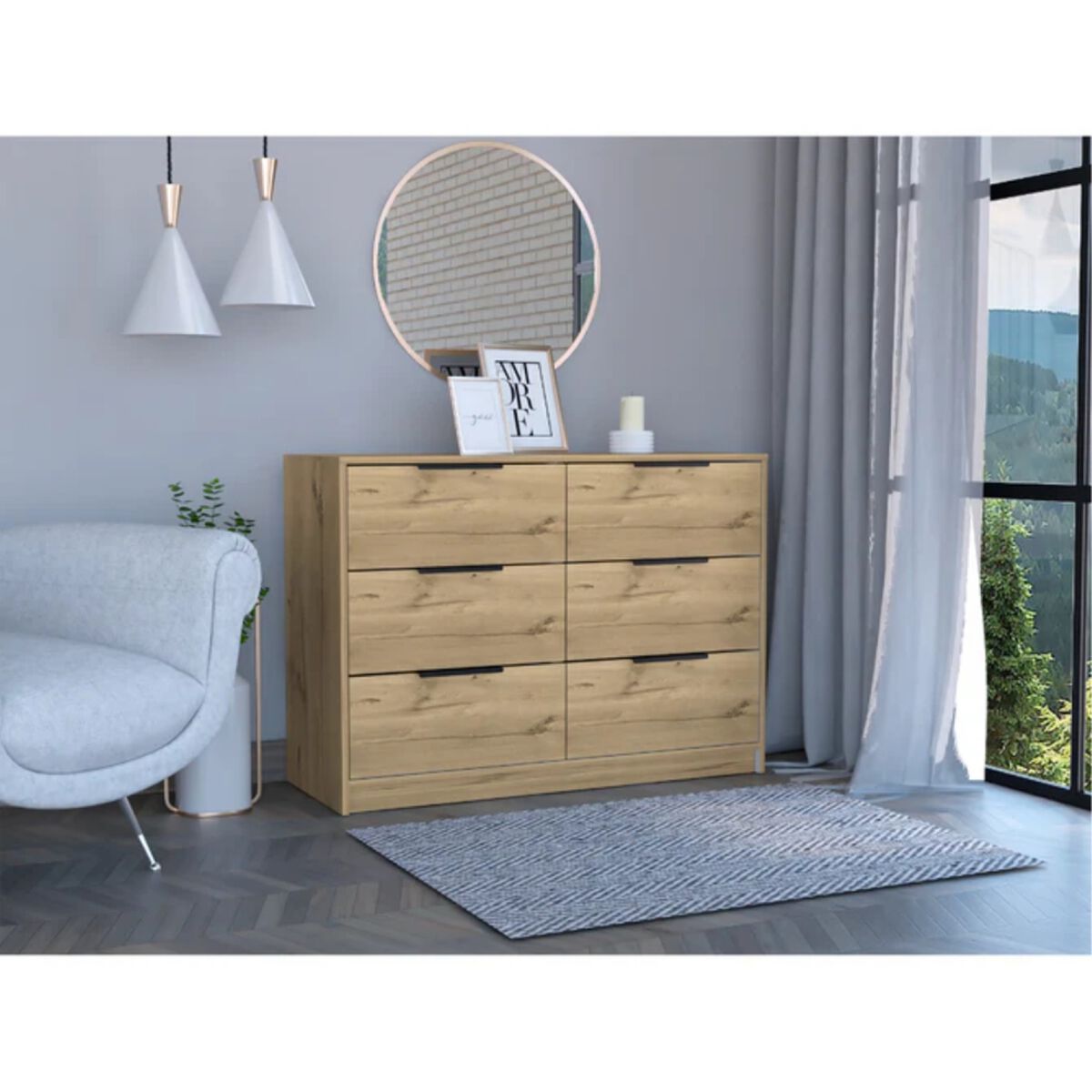 Cómoda TuHome Kaia 4 Cajones Duna