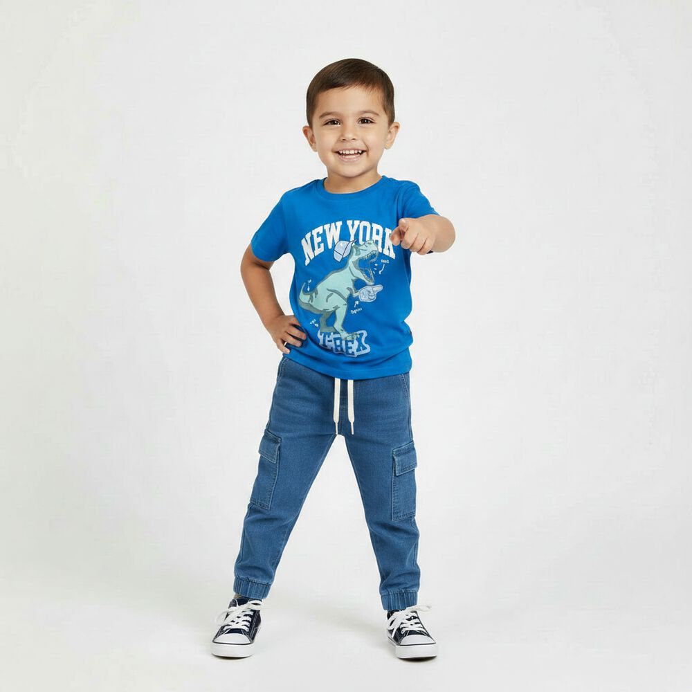 Jeans de Algodón Chess Baby