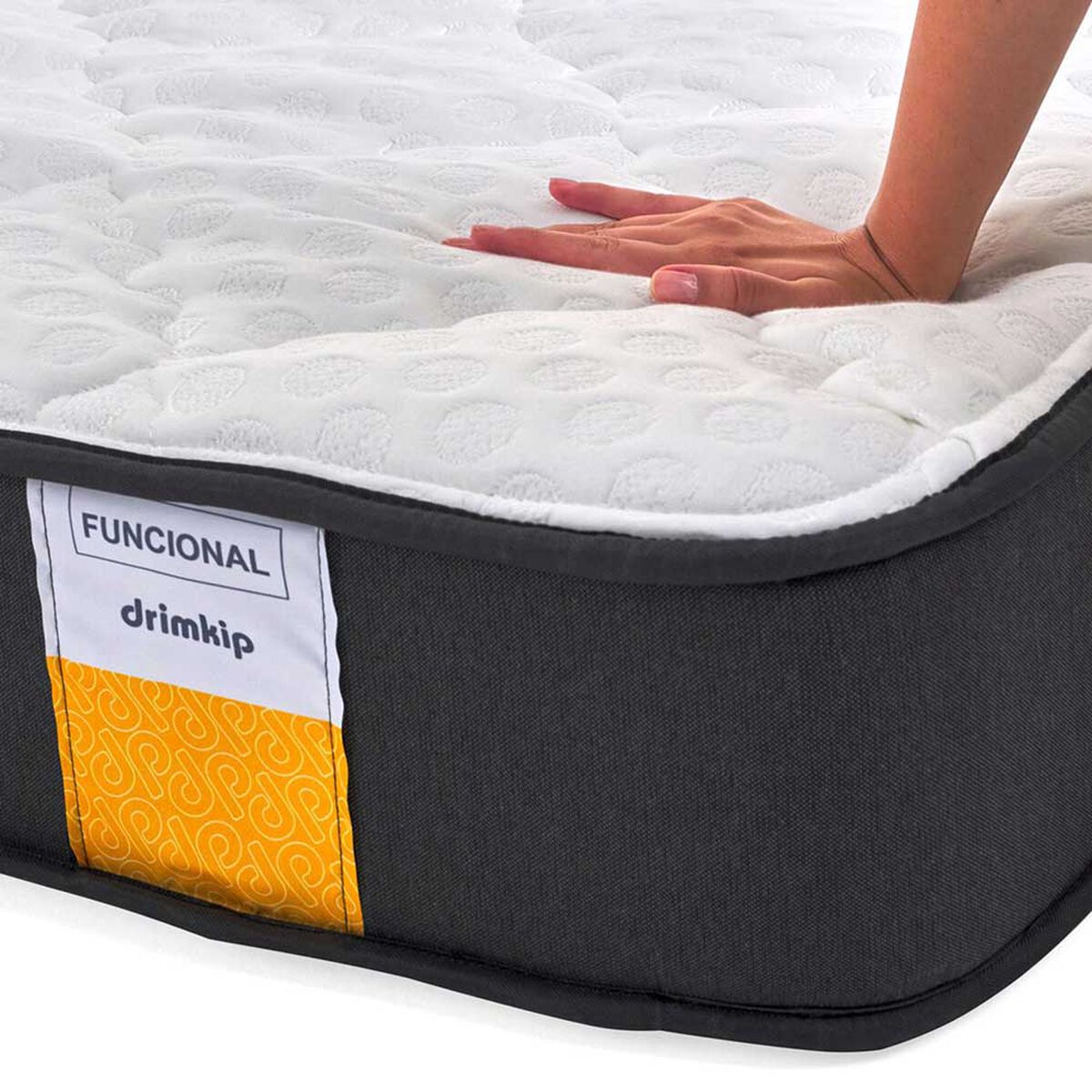 Cama Americana Drimkip Base Dividida Súper King Funcional + Respaldo