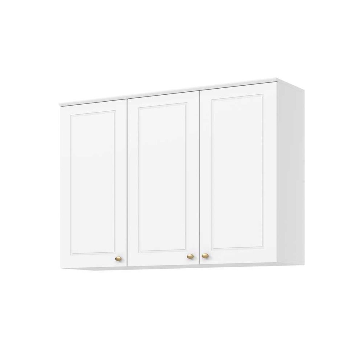 Combo Cocina Mueble A&eacute;reo + Base Home Mobili Americana 120 cm Blanco