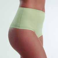 Calzón Mujer Flores Negro, Beige