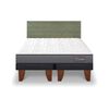 Cama Europea CIC Base Dividida King Anatomic + Respaldo Villarrica Olivo