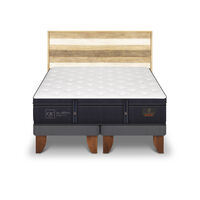 Cama Europea CIC 2 Plazas Grand Premium + 1 Respaldo Loira