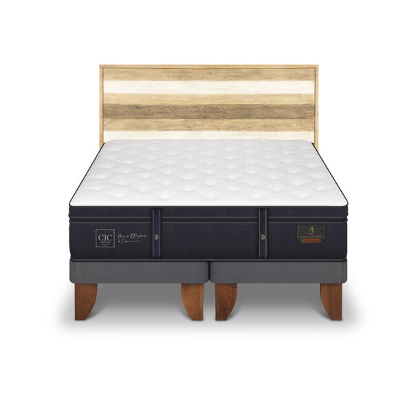 Cama Europea CIC 2 Plazas Grand Premium + 1 Respaldo Loira