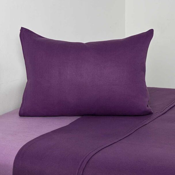 Sábana de polar American Family 1,5 Plazas Morado Morado