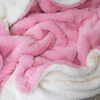 Manta Plush Sherpi Deluxe 127X152 Rosa