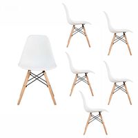 Set 6 Sillas Spazzio Badem Blanco