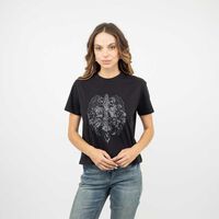 Polera Manga Corta Mujer Soviet Negro