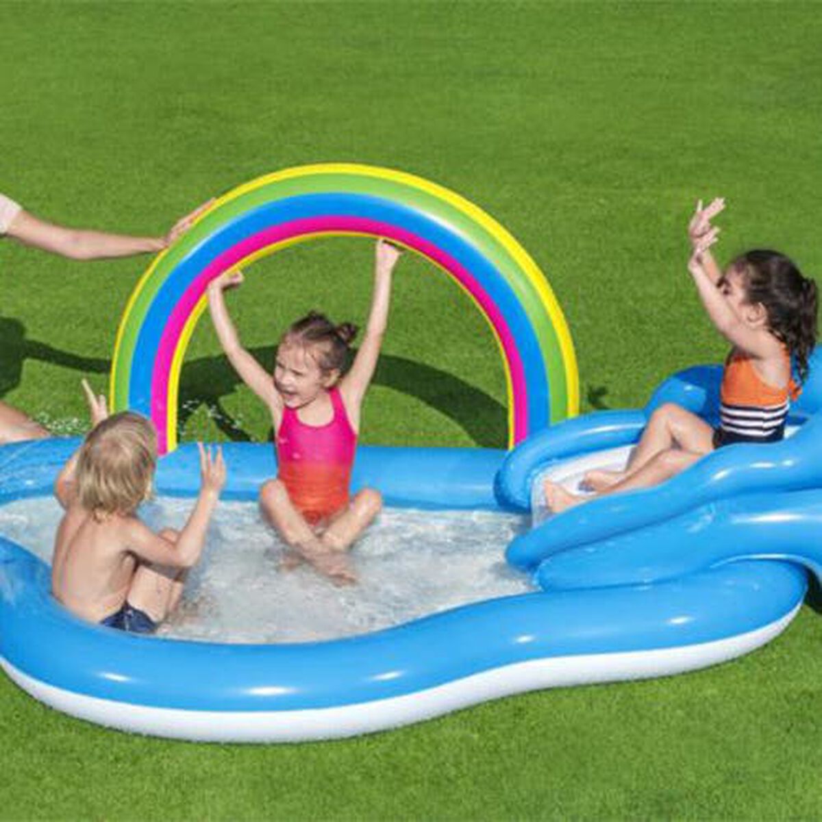 Centro de Juegos de Piscina Bestway Rainbow 170 Litros