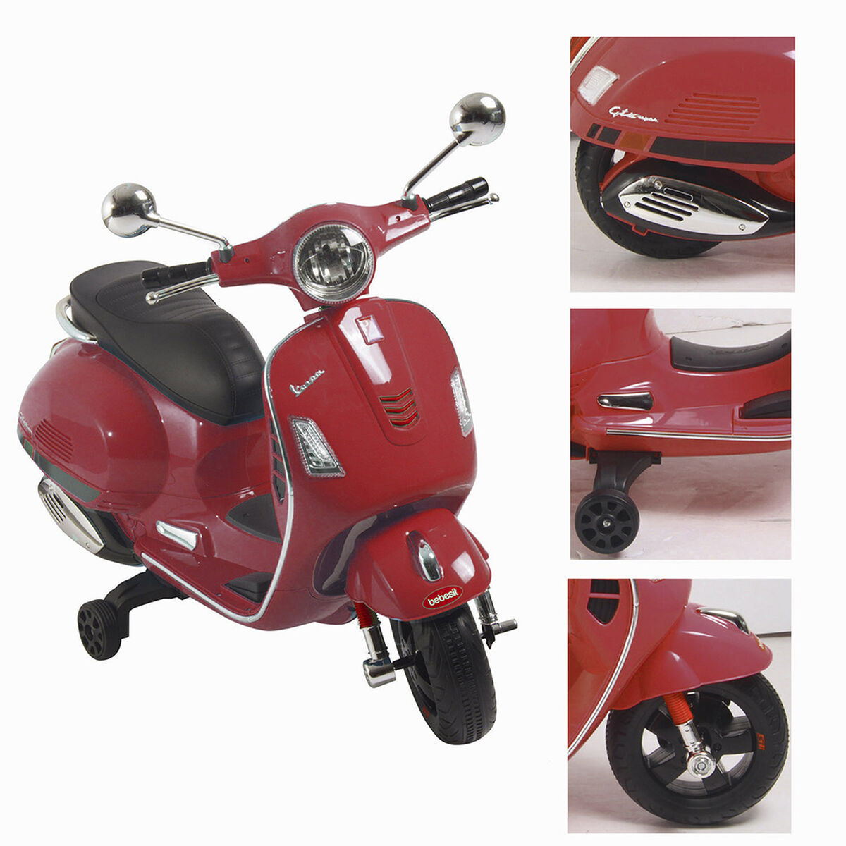 Moto Elctrica Vespa Roja