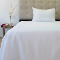 Juego de Sábanas Doral 1,5 Plazas Lisas 210 Hilos Blanco