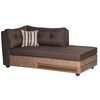 Sofá Seccional Derecho Muebles M&E Cochamó 3 Cuerpos Chocolate