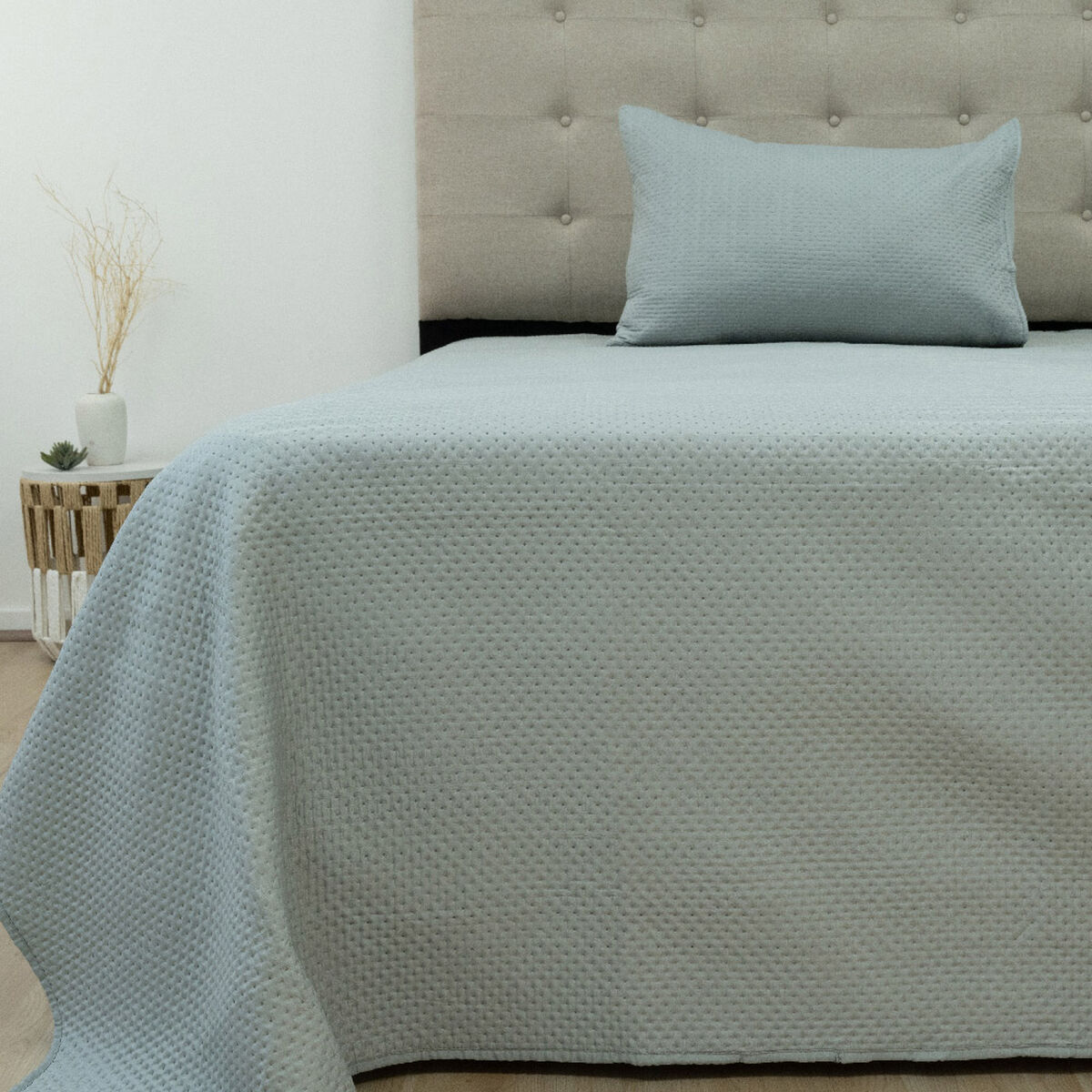 Quilt Doral Boston Lumina 1,5 Plazas Gris