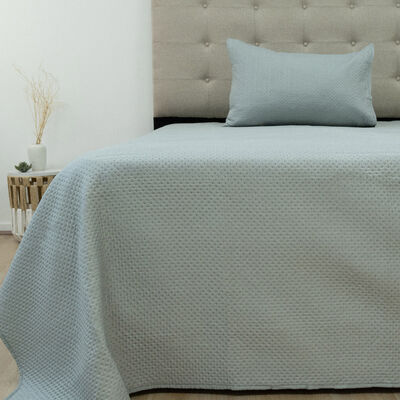 Quilt Doral Boston Lumina 1,5 Plazas Gris