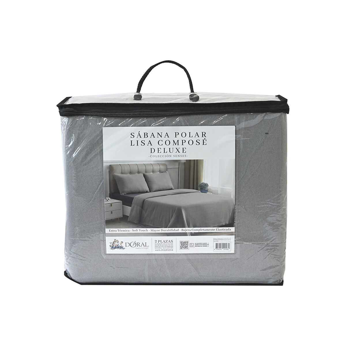 Juego de Sábanas Chiporro Doral King Senses Gris