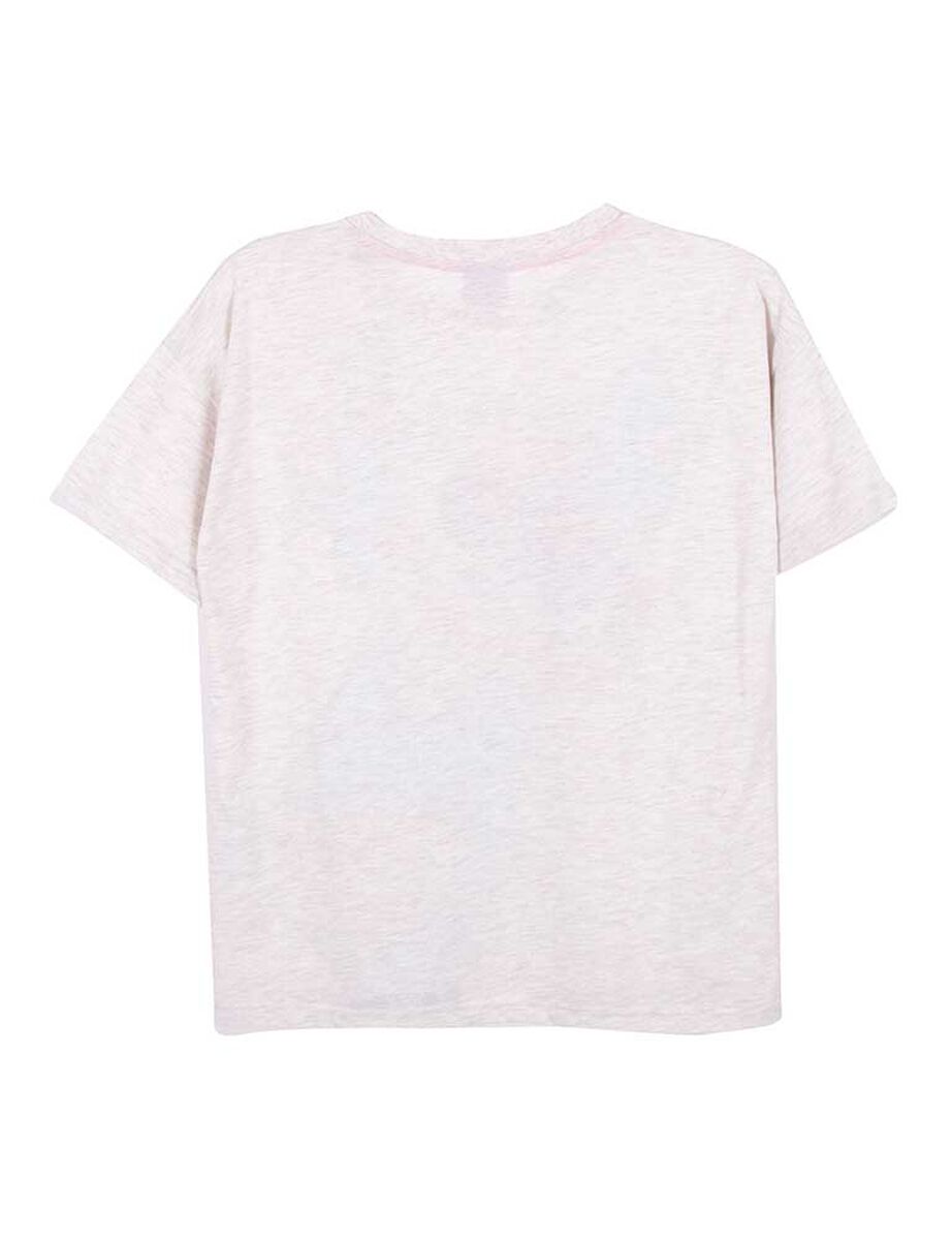 Polera de Algodón Manga Corta Niña Stitch