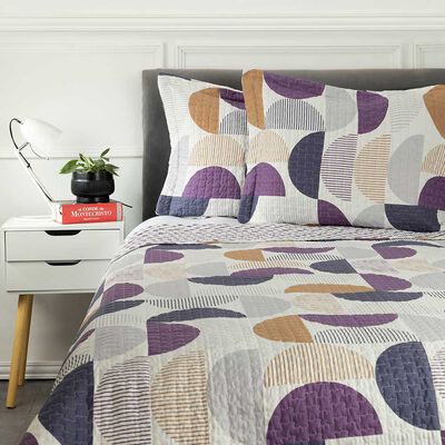 Cubrecama Estampado Casanova King Grape