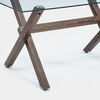 Juego de Comedor Spazzio Cross Nogal 6 Sillas
