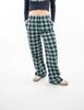 Pantalón Tartán Cintura Elasticada Mujer Icono
