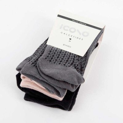 Pack 3 Calcetines Largo Icono