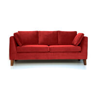 Sofá Barra Design Estocolmo 3 Cuerpos Rojo