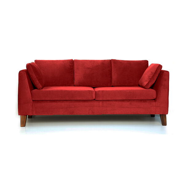 Sofá Barra Design Estocolmo 3 Cuerpos Rojo