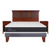 Cama Europea CIC 2 Plazas Ortopedic + Respaldo + 2 Veladores Torino