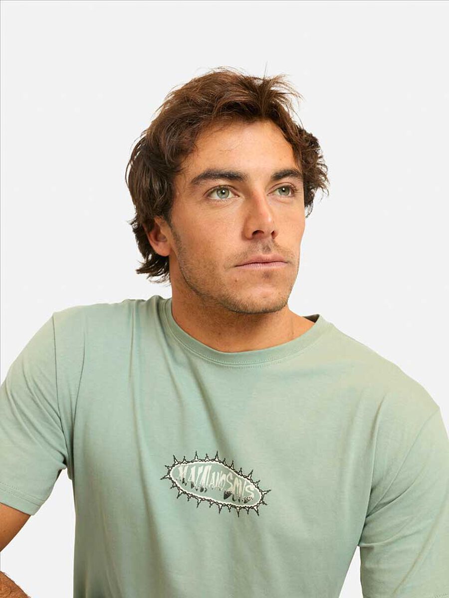 Polera Con Estampado Manga Corta Hombre Maui And Sons