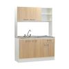 Kit Cocina Mobikit Lonquimay 1 Caj&oacute;n 5 Puertas Acacia