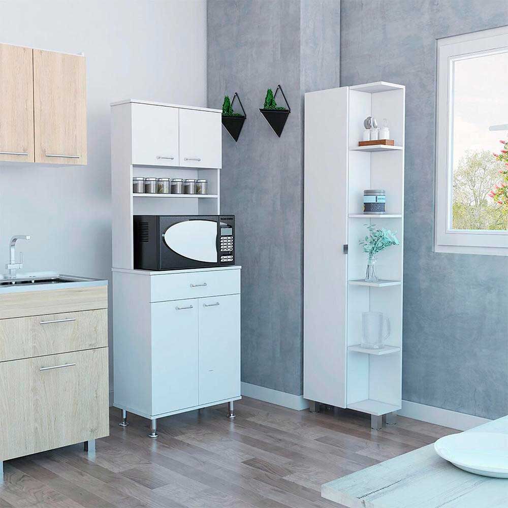 TUHOME Combo Kitchen 7 Mueble Microondas + Optimizador