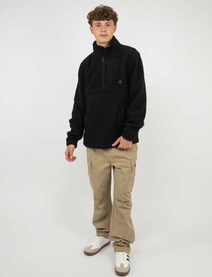 Imagen 2 del producto Polerón Polar Hombre Cutback Black, Verde-Osc, White