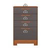 Cómoda Onessta Aruba 4 Cajones Jatoba Grafito