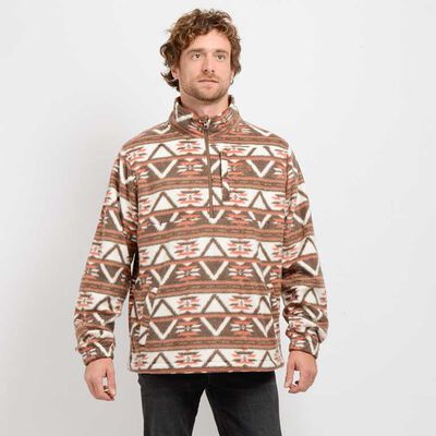 Polerón Estampado Cuello Alto Half Zipper Ajustable Hombre O´neill