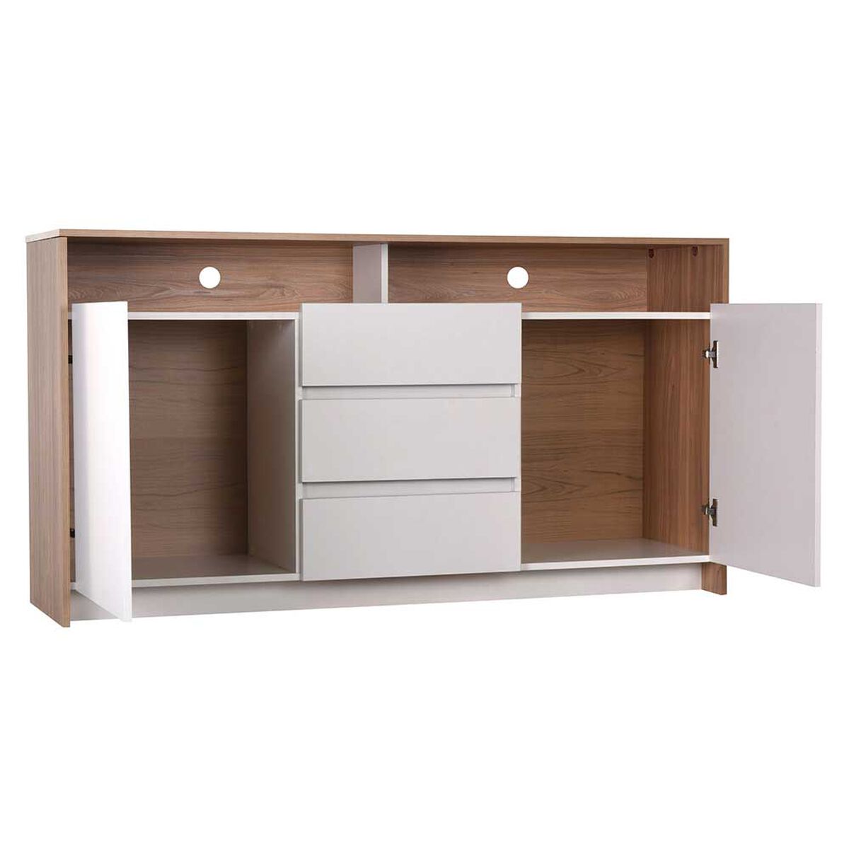 Rack TV CIC Colbun Olmo Blanco Hasta 60"