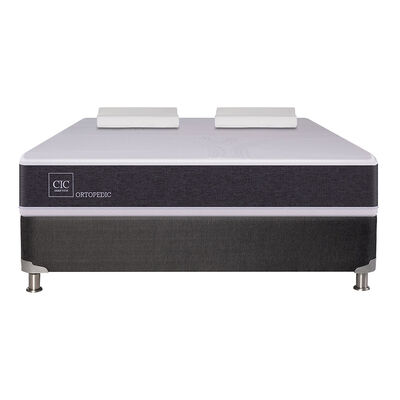 Imagen 2 del producto Box Spring CIC 2 Plazas Ortopedic + Almohadas