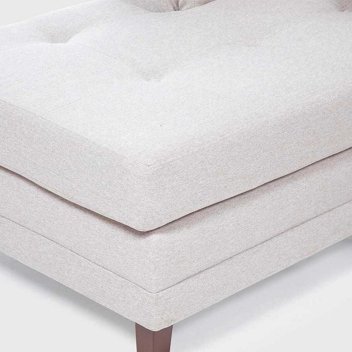 Sof&aacute; Seccional Izquierdo Living Factory Mustang 4 Cuerpos Crudo