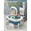 Bañera con Cojin Termómetro y más Accesorios Azul Lubabycas