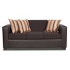 Juego de Living Innovamuebles Invictus Sofá 3 Cuerpos + Dos Pouf 1 Cuerpo Chocolate