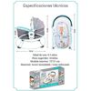 Cuna Moisés 5 en 1 con Vibración Mosquitero Lubabycas Rosada