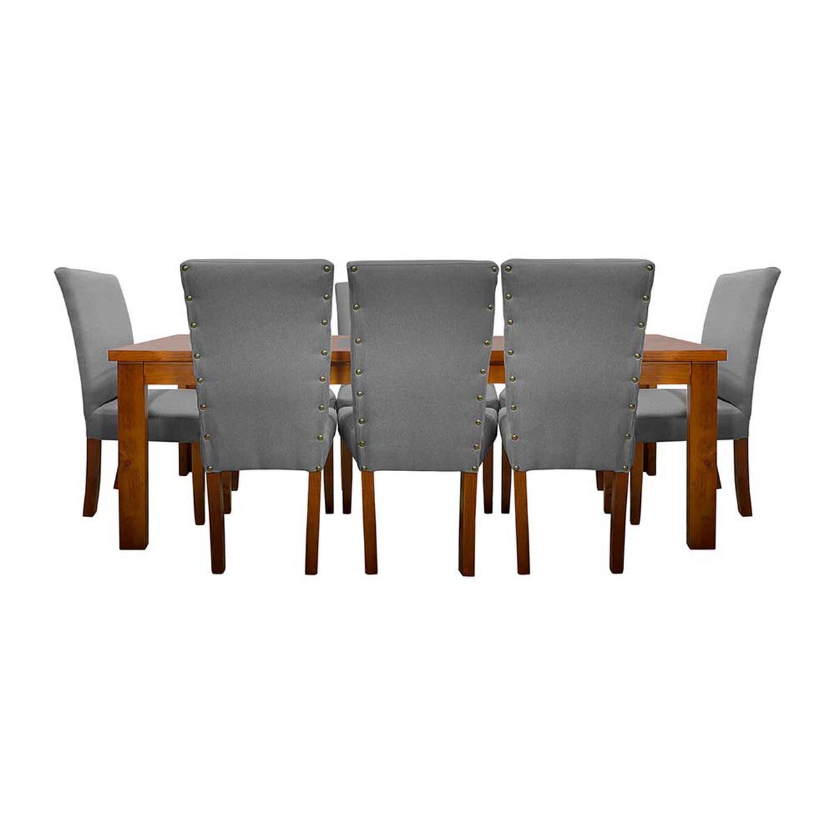 Juego de Comedor Living Factory Teka 8 Sillas Gris