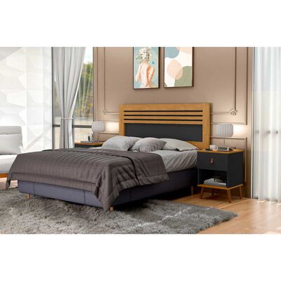 Respaldo 2 Plazas + 2 Veladores Casanova Caroline Natural
