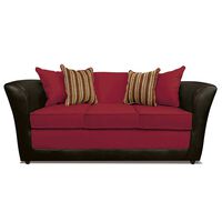 Sofá Elegant Detail Minesota 3 Cuerpos Rojo