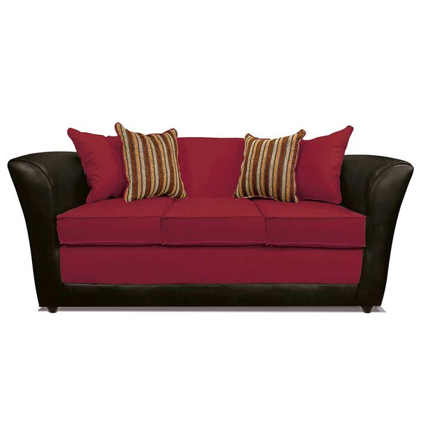 Sofá Elegant Detail Minesota 3 Cuerpos Rojo