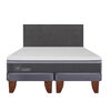 Cama Europea CIC Base Dividida 2 Plazas Ortopedic Advance + Respaldo Eufrates