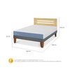 Cama Europea CIC 2 Plazas Excellence + Respaldo Munich Mostaza