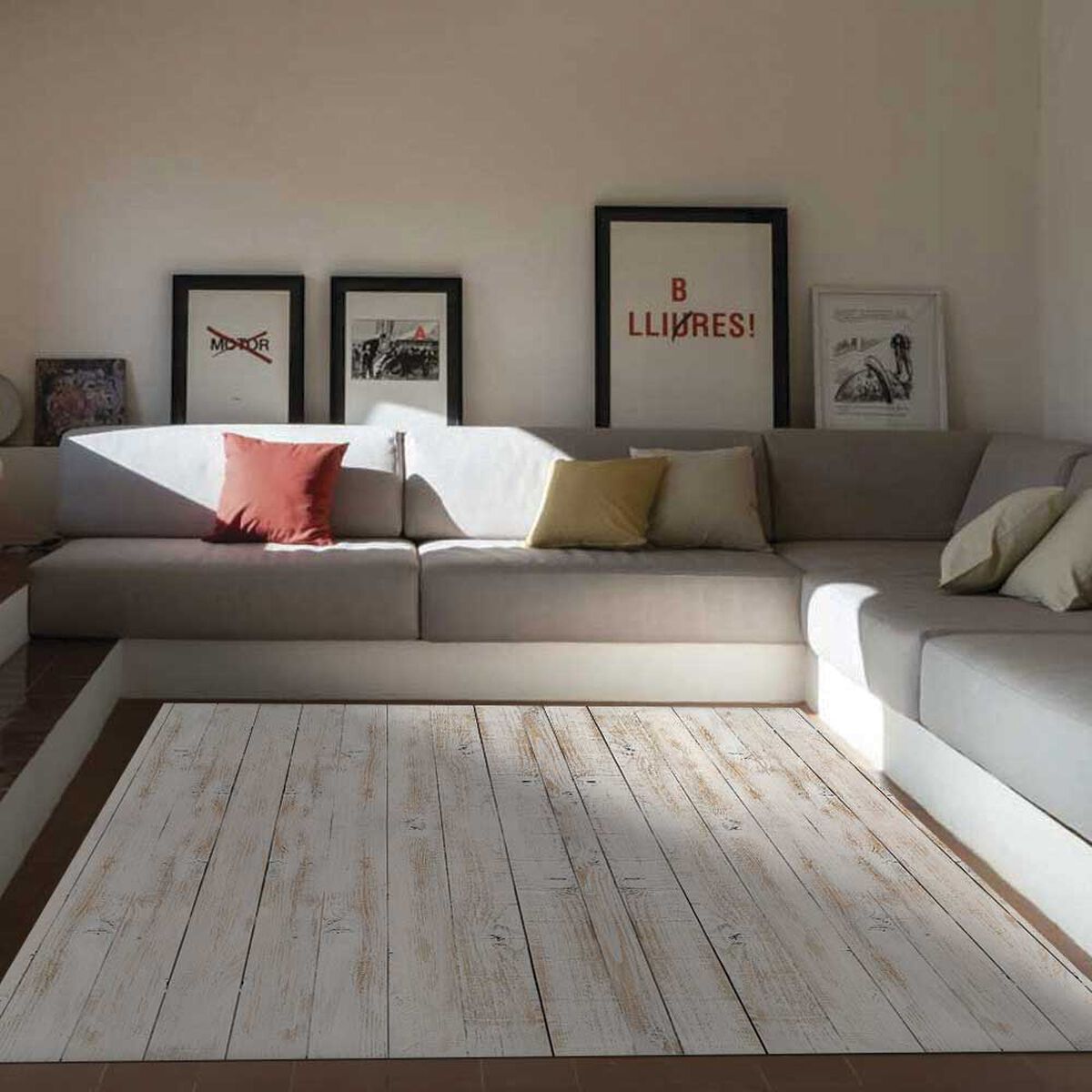 Alfombra Davanti Madera Vintage Natural 140 x160 Madera Vintage Natural