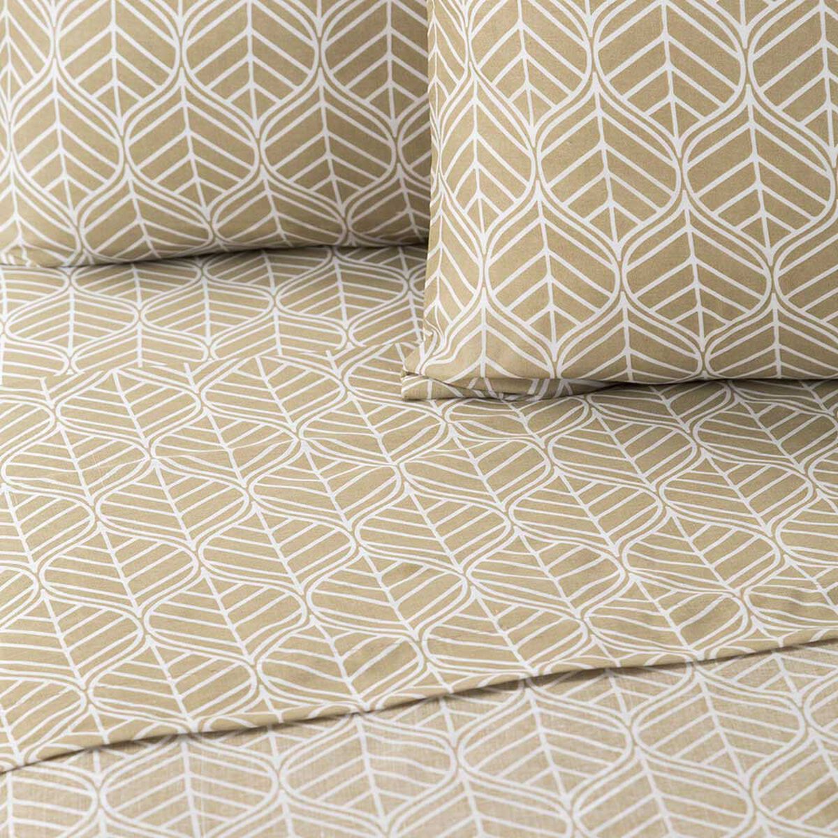 Juego de Sábanas Estampadas Casa Linda 132 Hilos 2 Plazas Moss