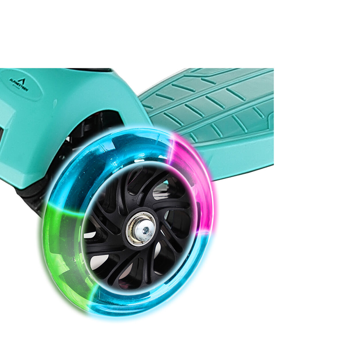 Scooter Infantil Plegable con Luces Turquesa Alpinextrem