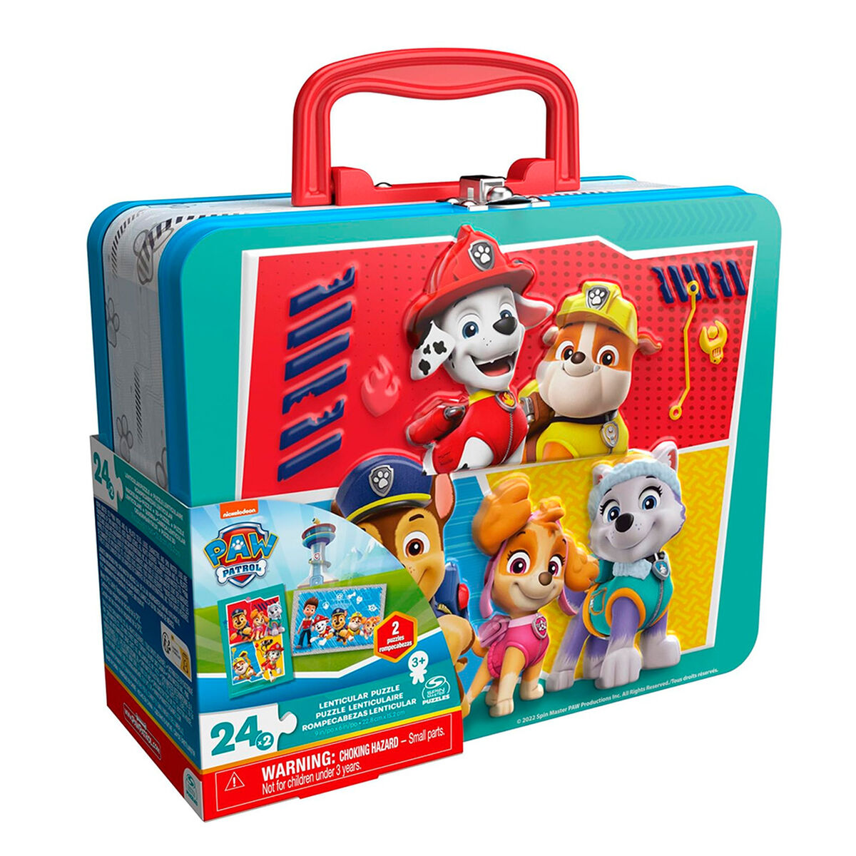 2 Puzzles Lenticulares en Lonchera Paw Patrol