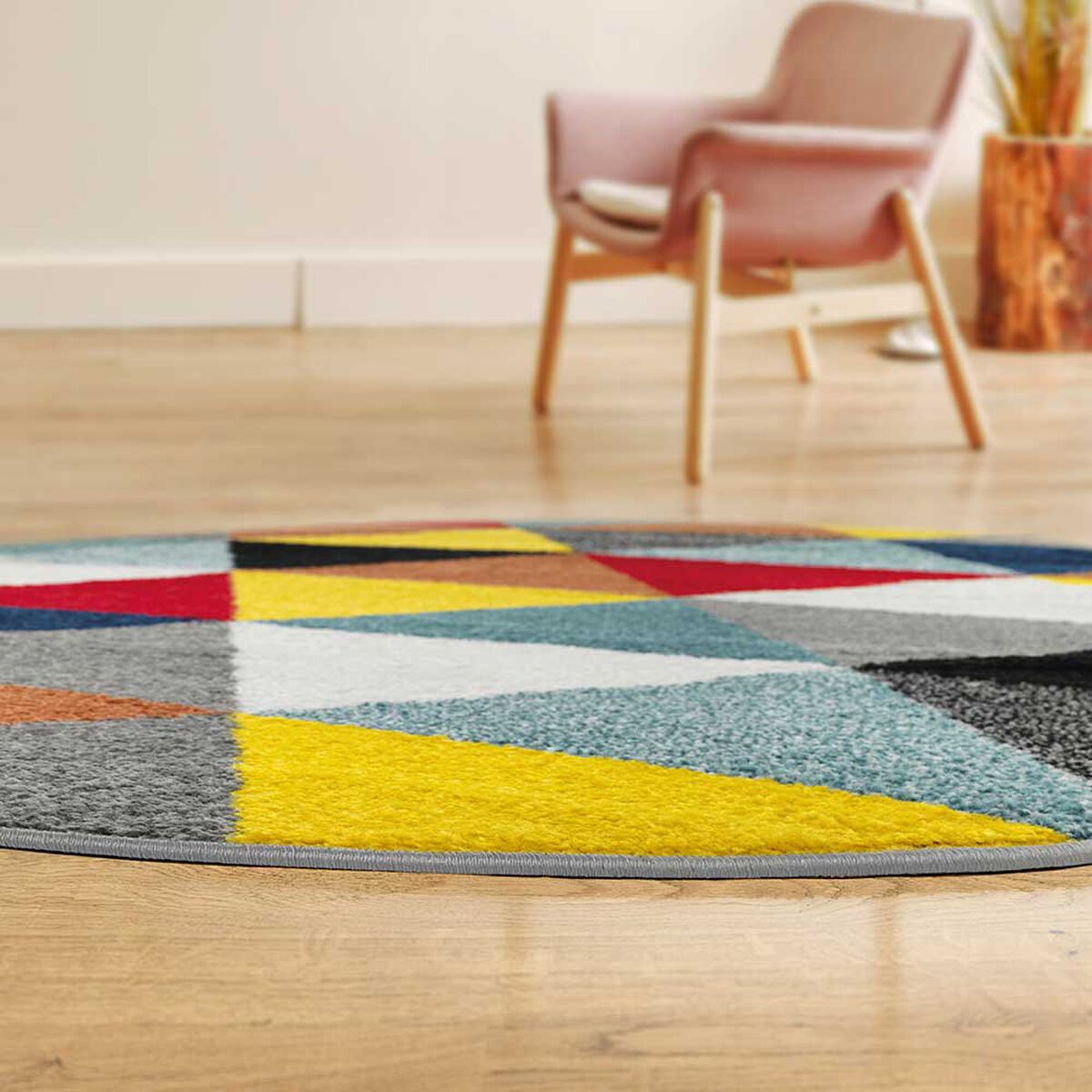 Alfombra  Modalfo Florida Multicolor 160 x 160 cm